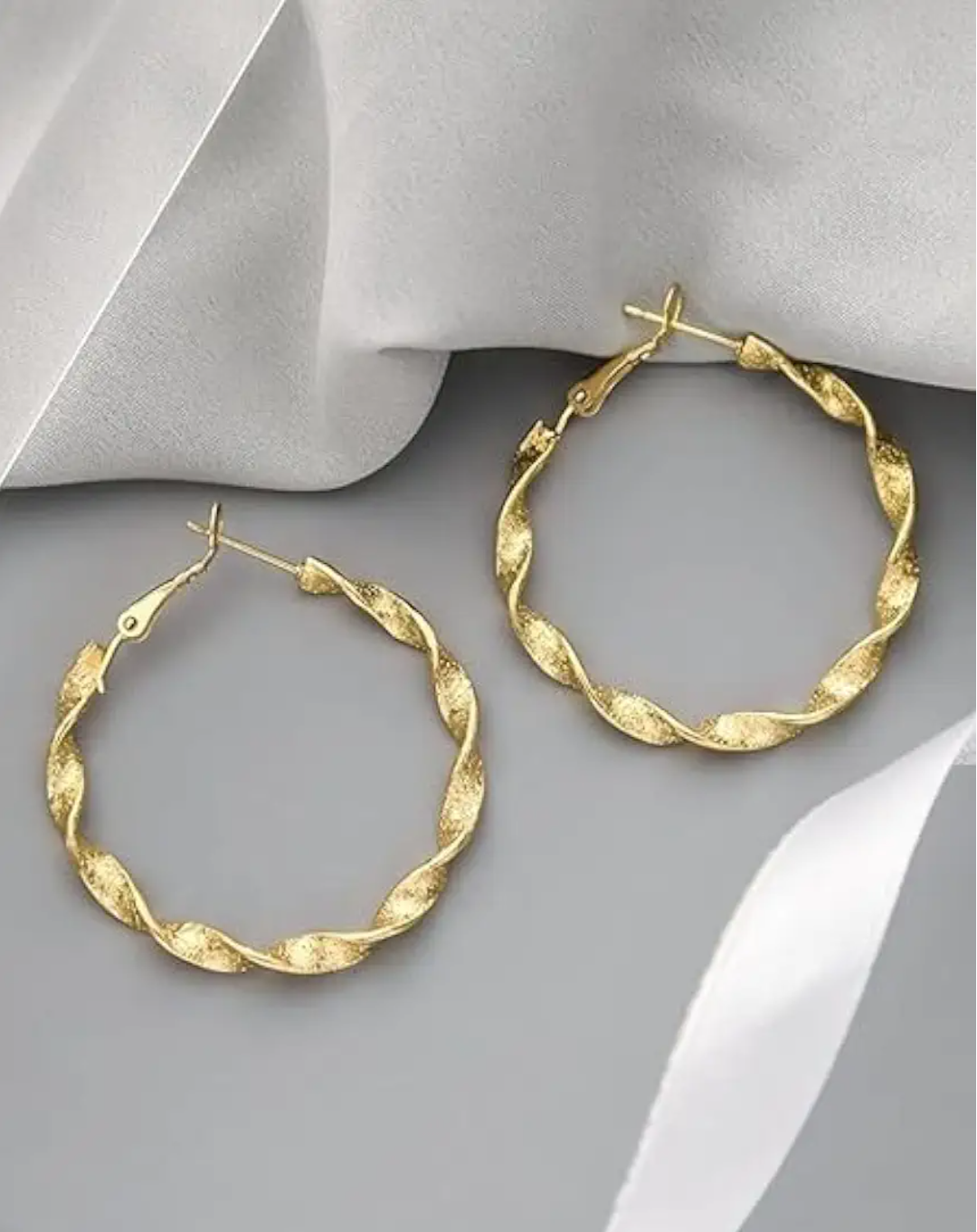 Gold Dazzle Hoops