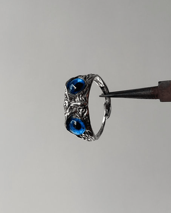 Blue eyed Eagle Ring (Adjustable) - Peppy Chic