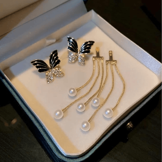 Butterfly Danglers - Peppy Chic