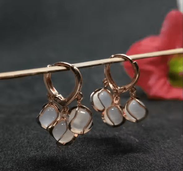 Opal Cluster Earrings - Peppy Chic