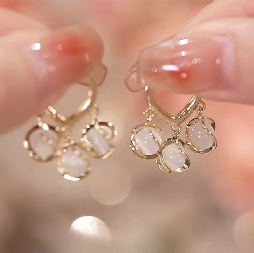Opal Cluster Earrings - Peppy Chic