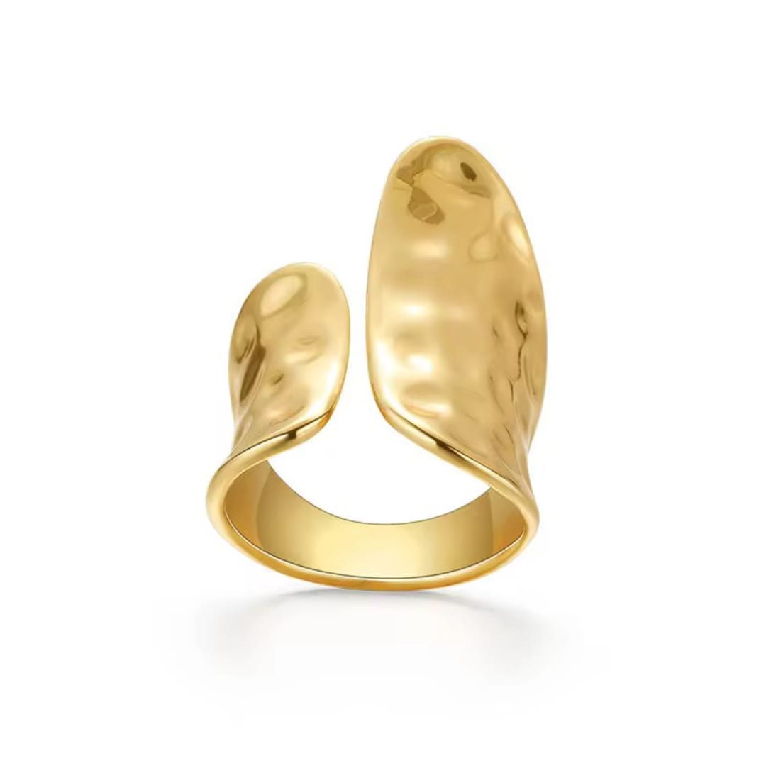 Wavy Adjustable Ring - Peppy Chic
