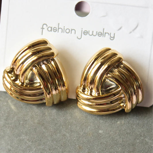 Gold Knot Studs