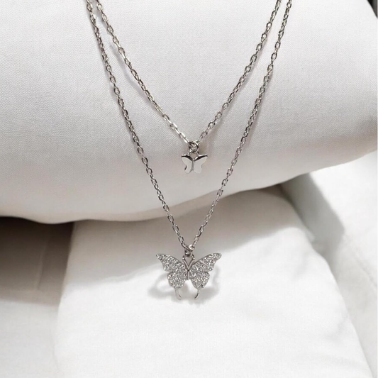 Butterfly Layered Necklace