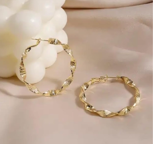 Gold Dazzle Hoops