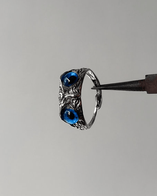 Blue eyed Eagle Ring (Adjustable) - Peppy Chic