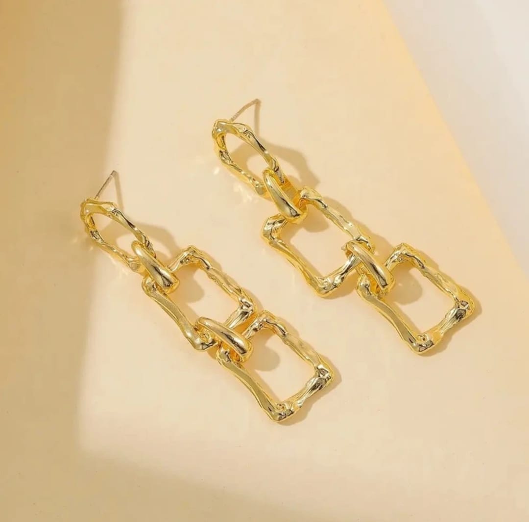 Boxy Dangler Earrings - Peppy Chic