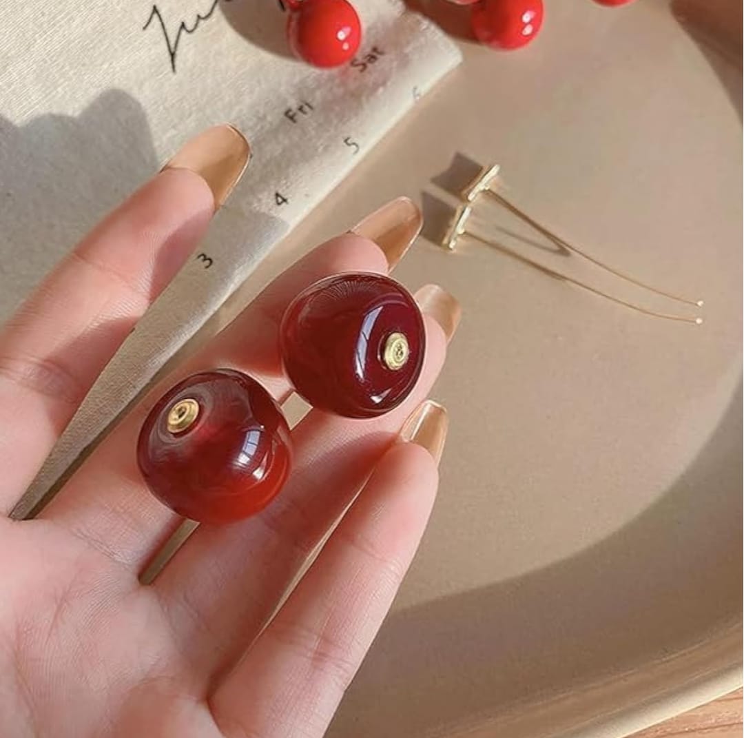 Hanging Cherry Earrings - Peppy Chic