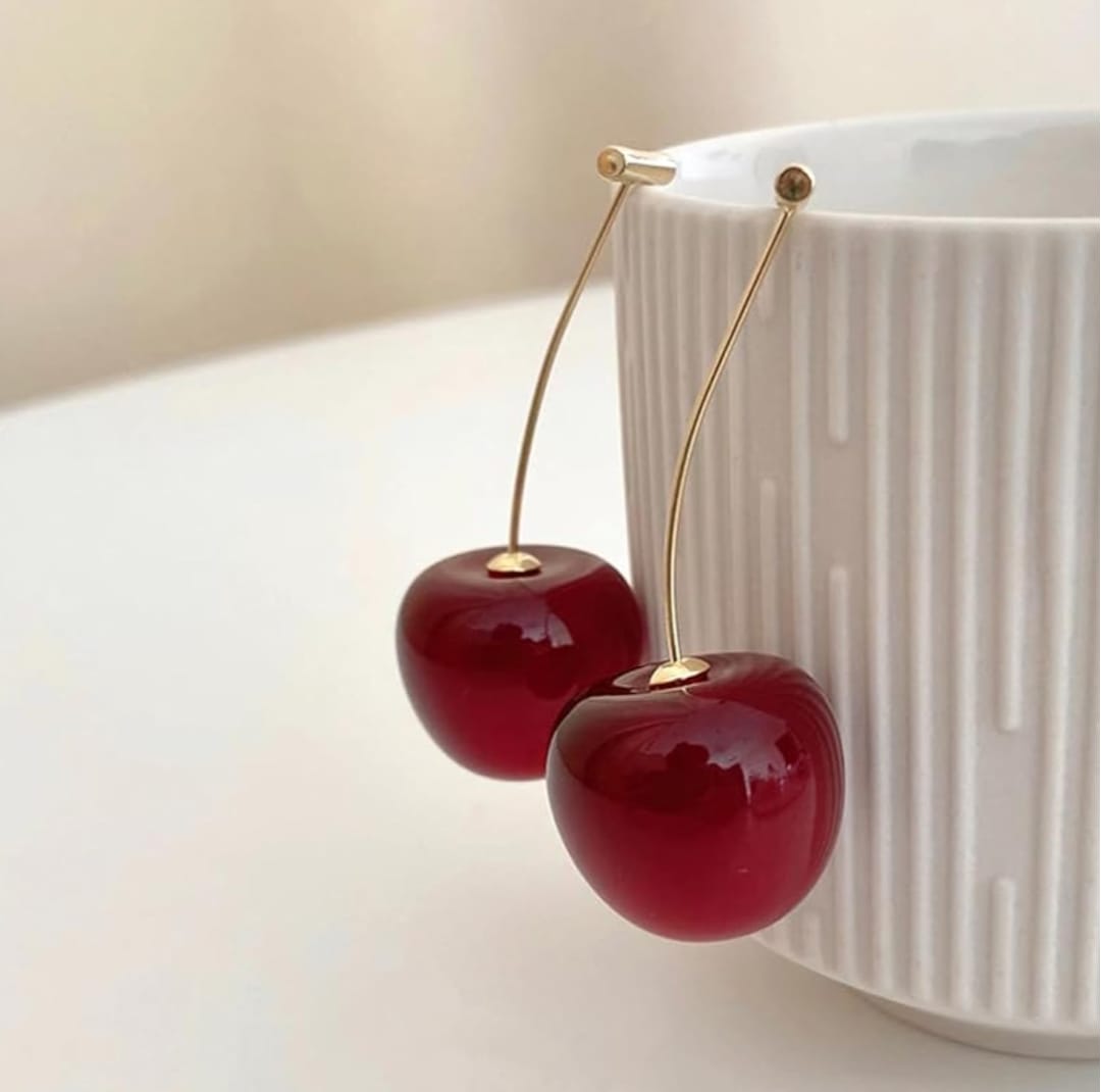 Hanging Cherry Earrings - Peppy Chic