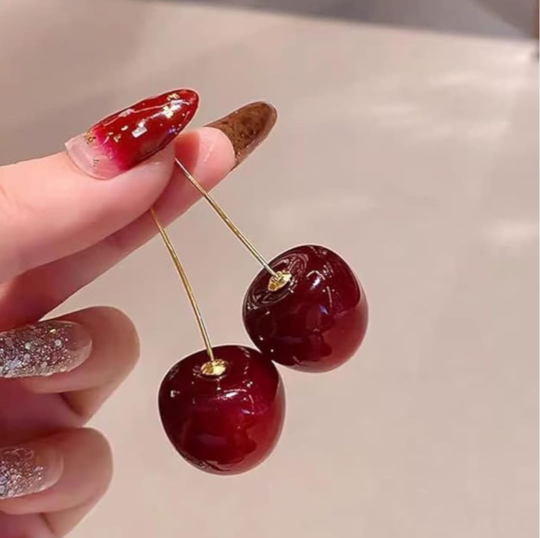 Hanging Cherry Earrings - Peppy Chic