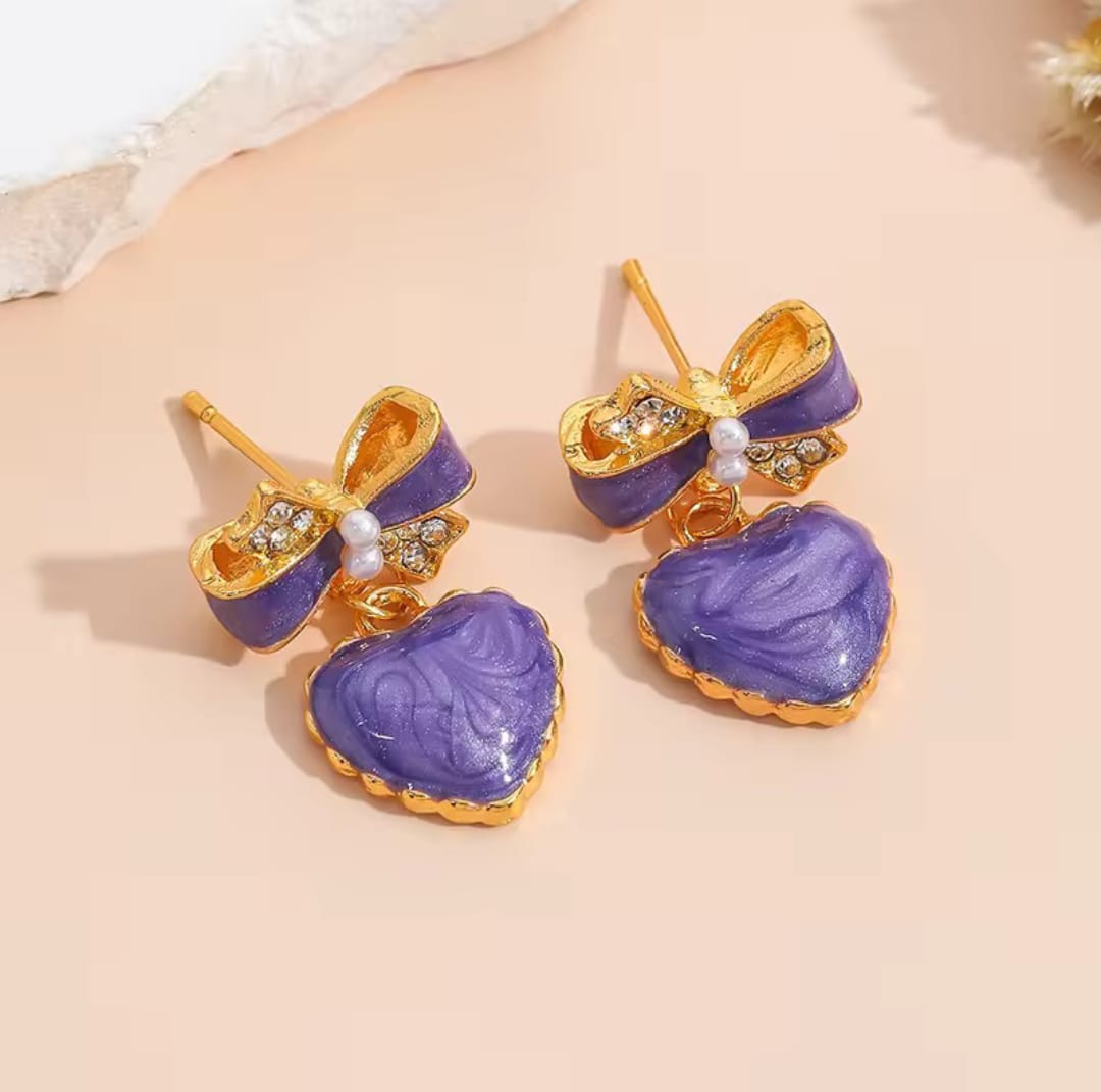 Lilac Fairy Tale Earrings - Peppy Chic
