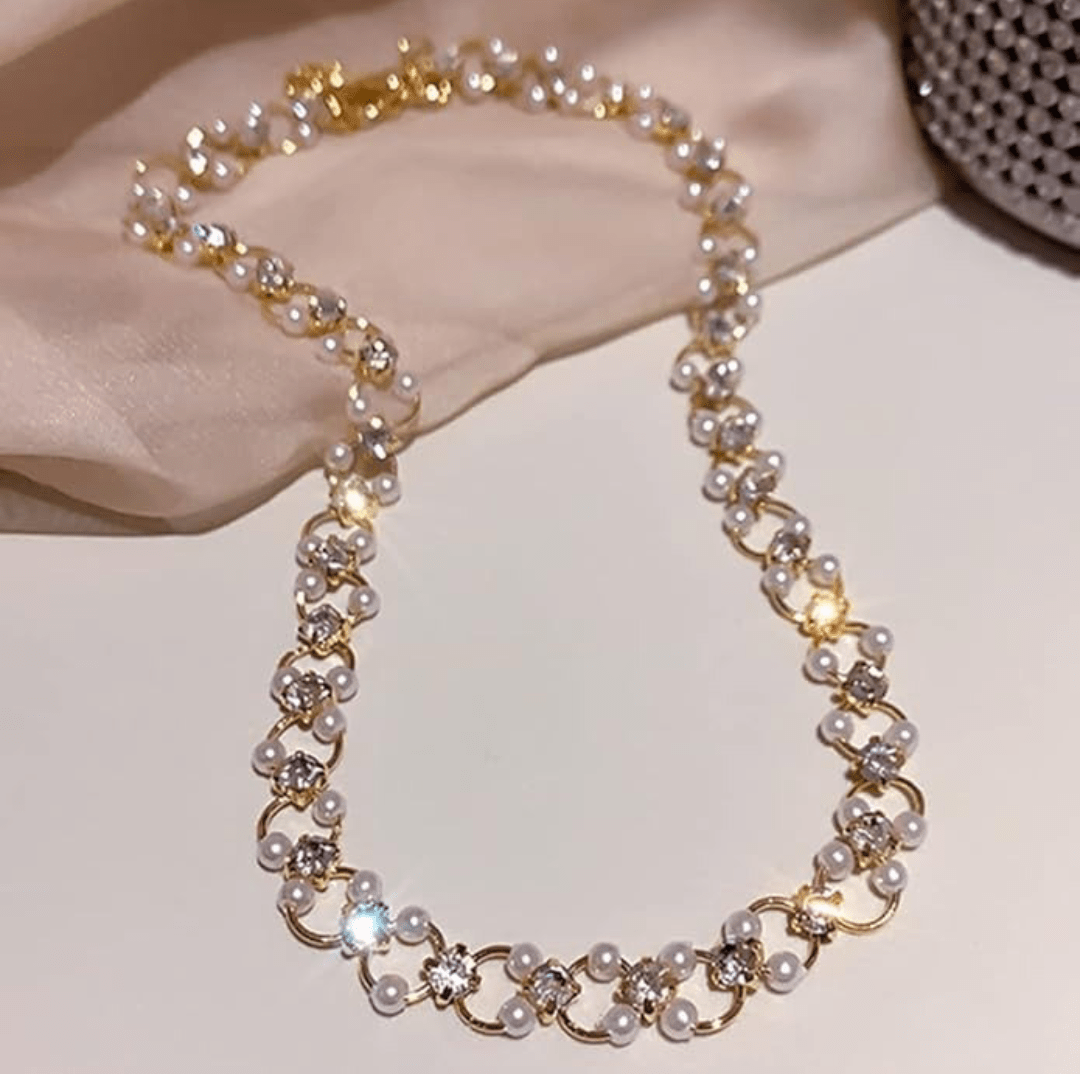 Shining Pearl Choker - Peppy Chic